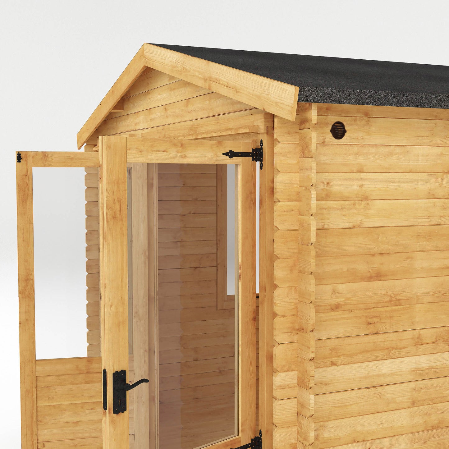 Mercia 3.3m x 3.0m Apex Log Cabin - 19mm Log Cabin