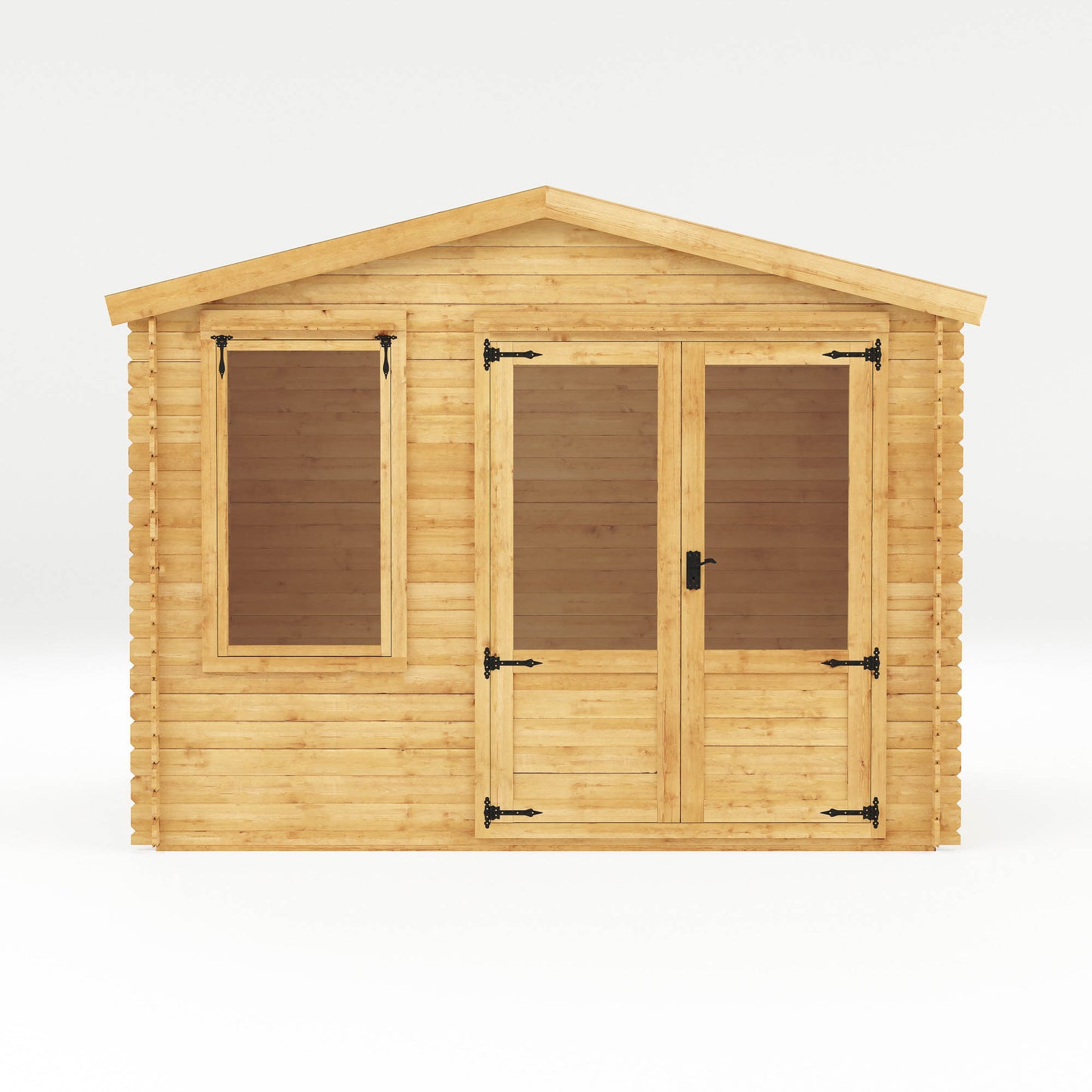 Mercia 3.3m x 3.0m Apex Log Cabin - 19mm Log Cabin