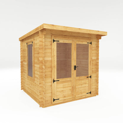 Mercia 2.4m x 2.4m Pent Log Cabin - 19mm Log Cabin