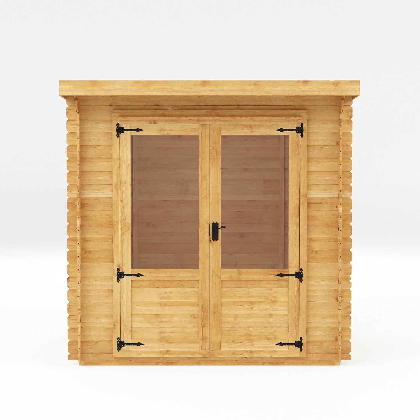 Mercia 2.4m x 2.4m Pent Log Cabin - 19mm Log Cabin