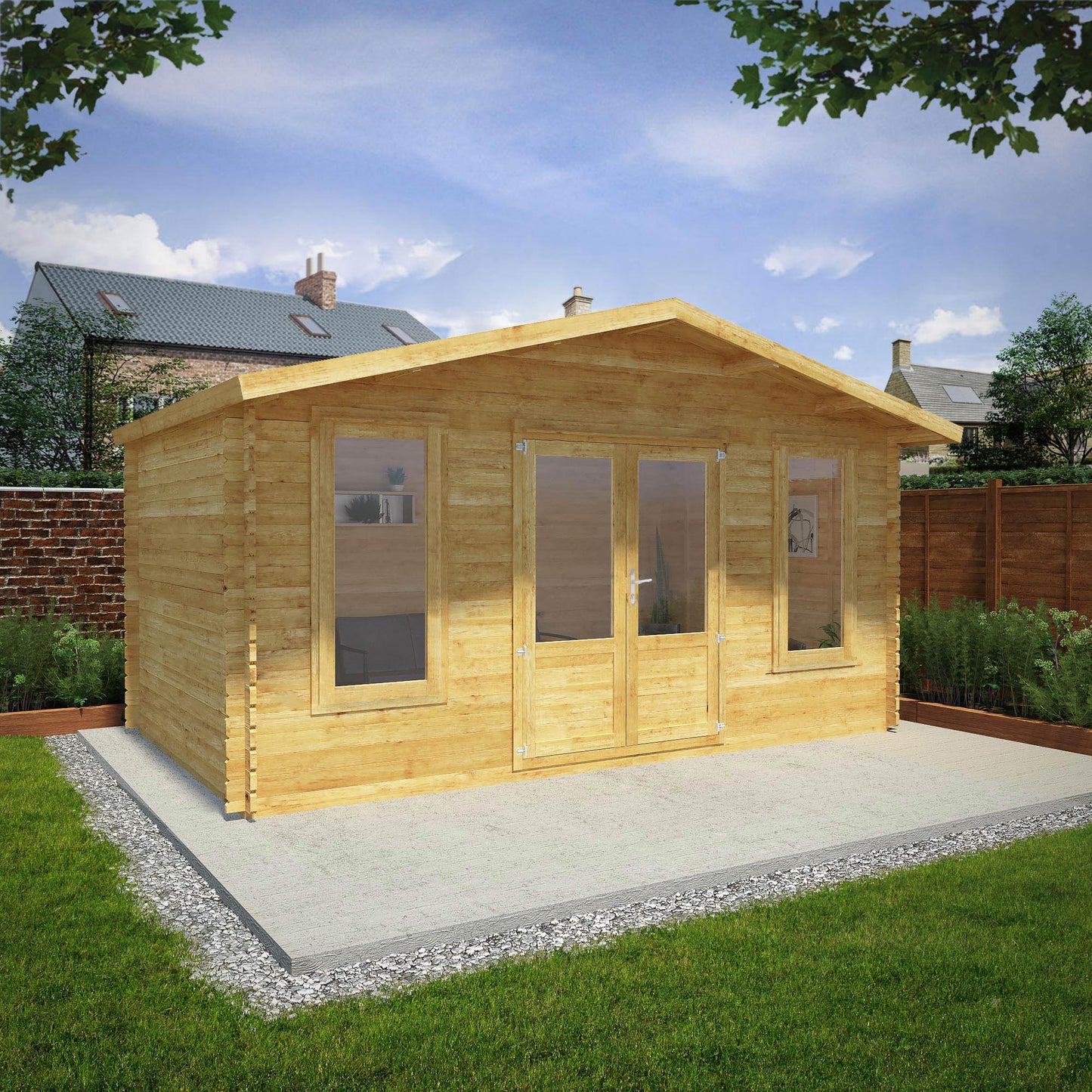 Mercia 5m x 3m Retreat Log Cabin - 34mm Log Cabin