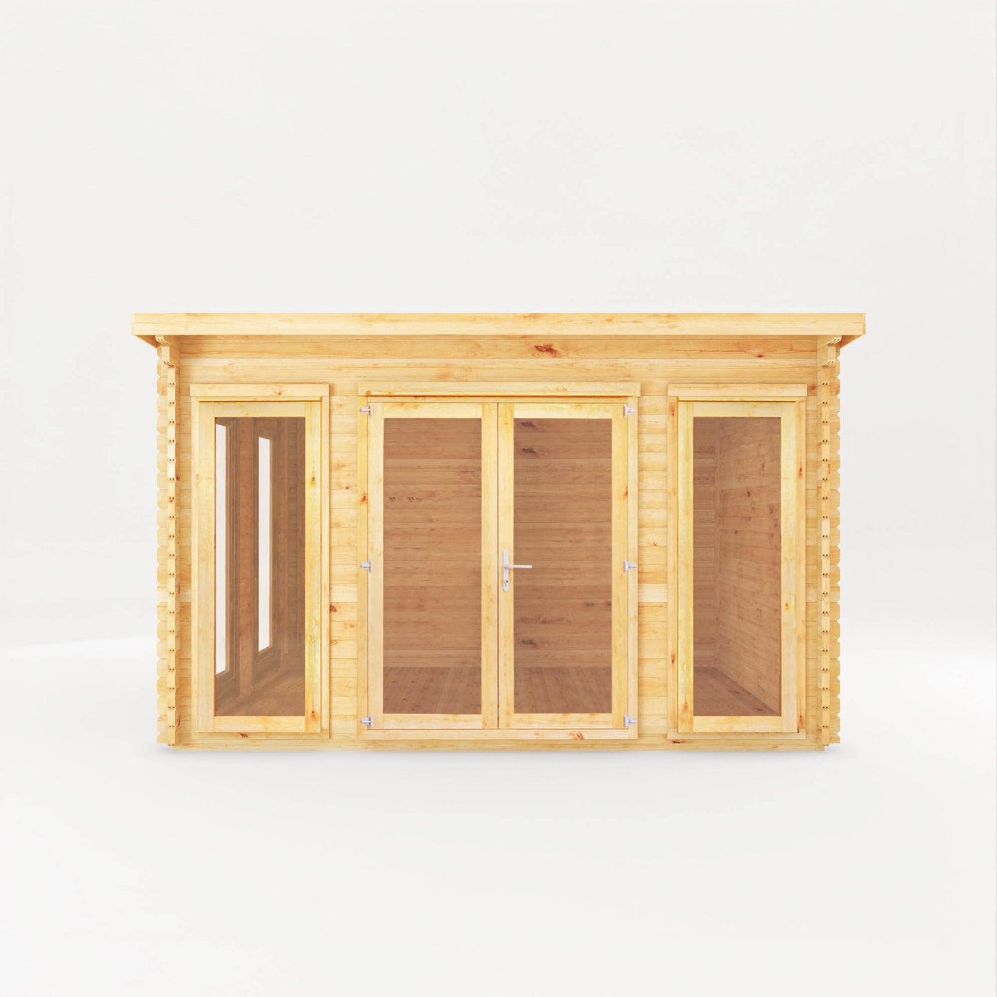 Mercia 4m x 3m Studio Pent Log Cabin - 44mm Log Cabin