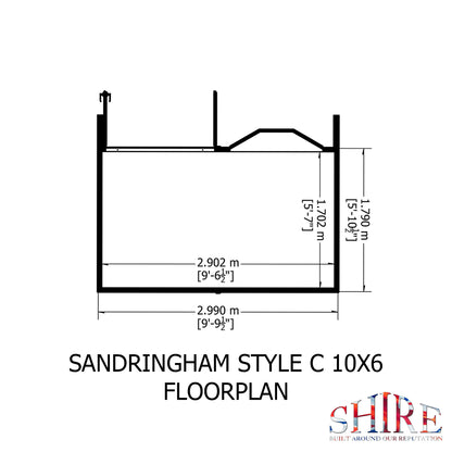 Shire Sandringham 10' x 6' Summer House