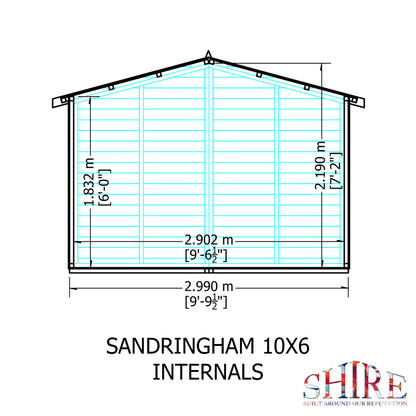 Shire Sandringham 10' x 6' Summer House