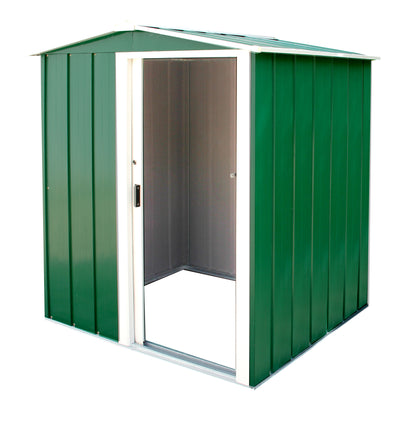 Sapphire 5x4ft Apex Metal Shed - Green