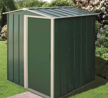 Sapphire 5x4ft Apex Metal Shed - Green