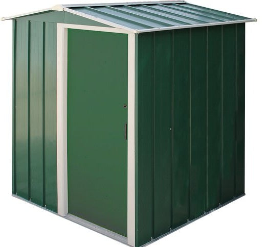 Sapphire 5x4ft Apex Metal Shed - Green