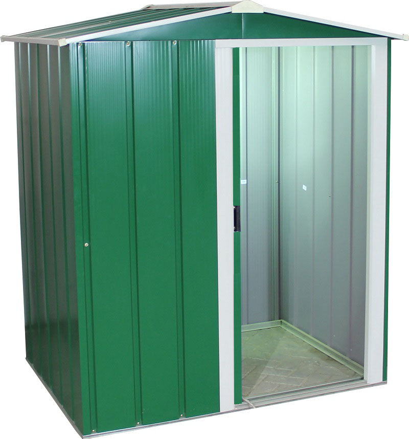 Sapphire 5x4ft Apex Metal Shed - Green