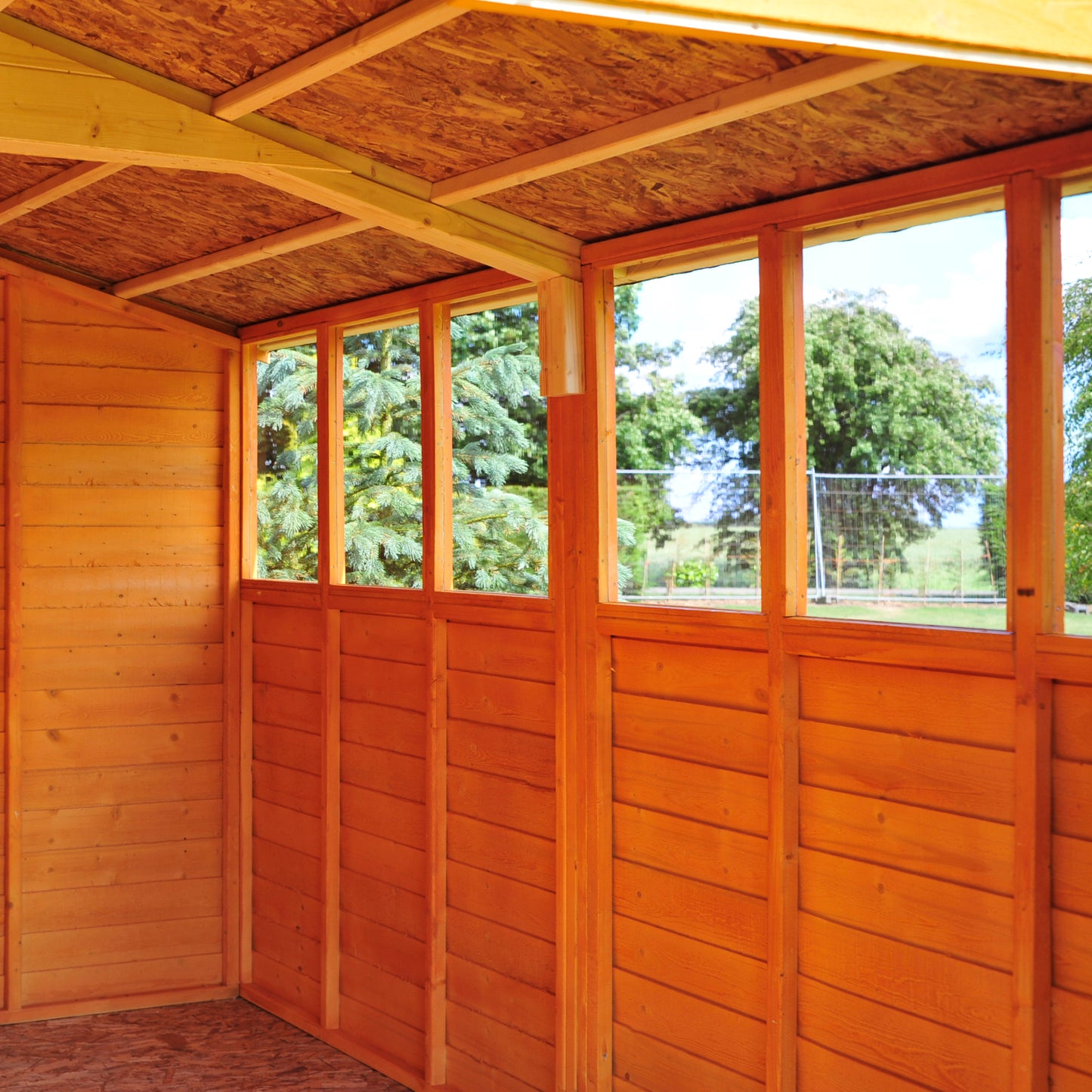 Shire Overlap Double Door 10x10 Dip Treated Wooden Garden Shed