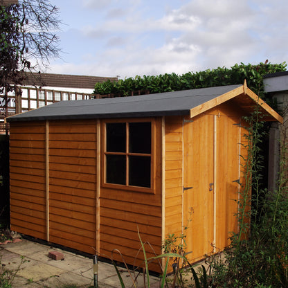 Shire Overlap Double Door 10x 7 Dip Treated Wooden Garden Shed