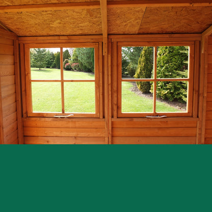 Shire Overlap Double Door 10x 7 Dip Treated Wooden Garden Shed