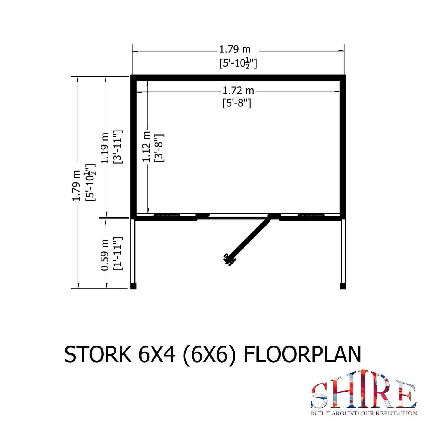 Shire Stork 6' x 4' Little House