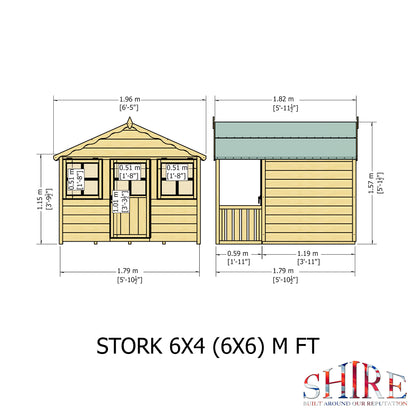 Shire Stork 6' x 4' Little House