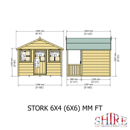 Shire Stork 6' x 4' Little House