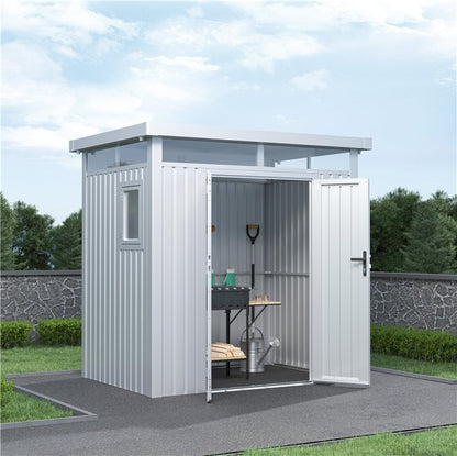 Lotus Titan Pent Metal Shed - 8x5ft