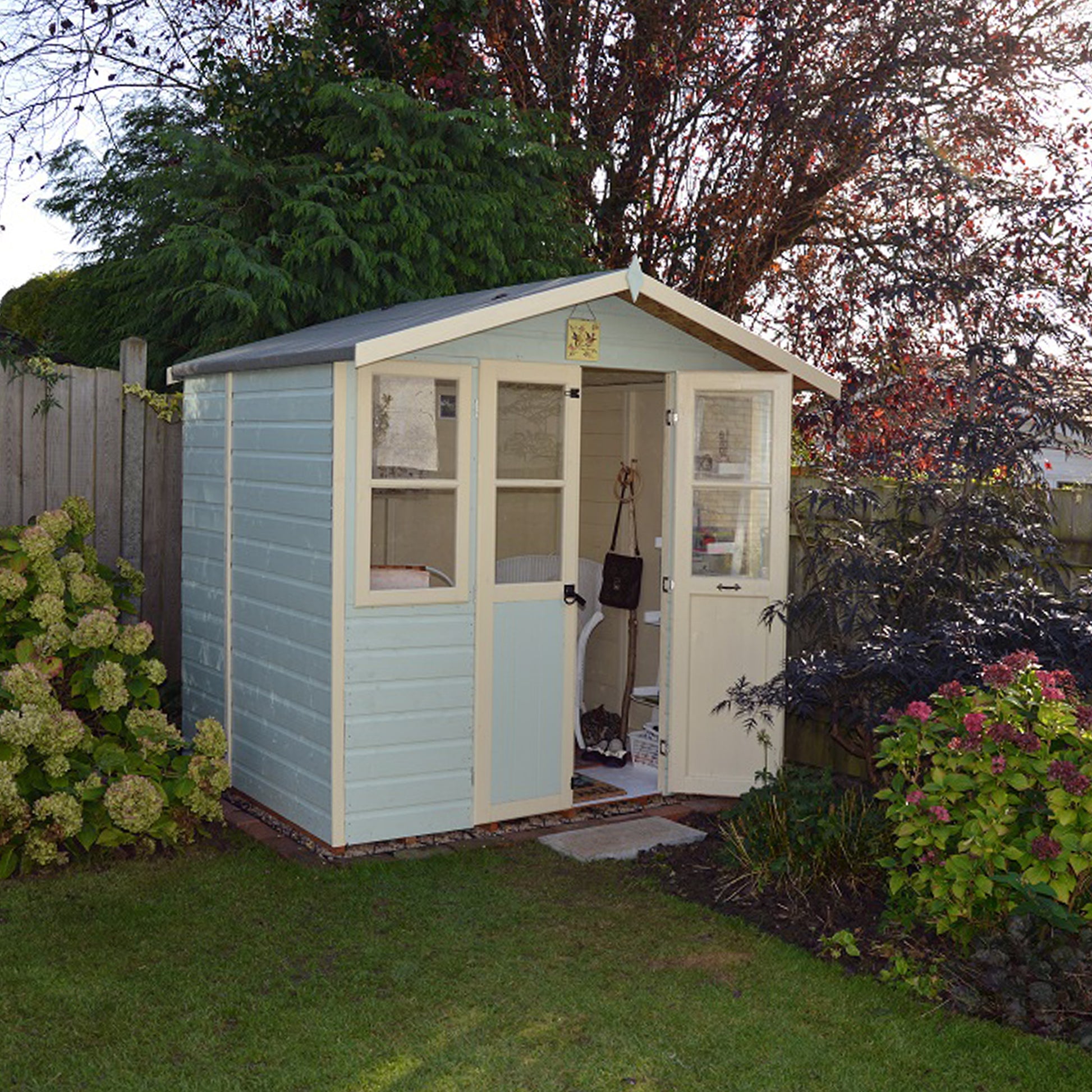 Shire Haddon 7' x 5' Flatpack Double Door Summer House