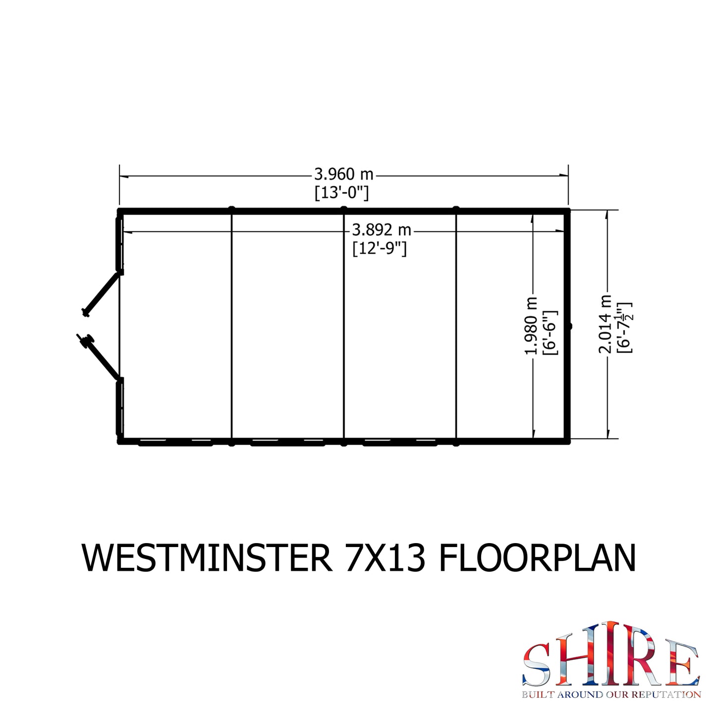 Shire Westminster 13' x 7' Summer House