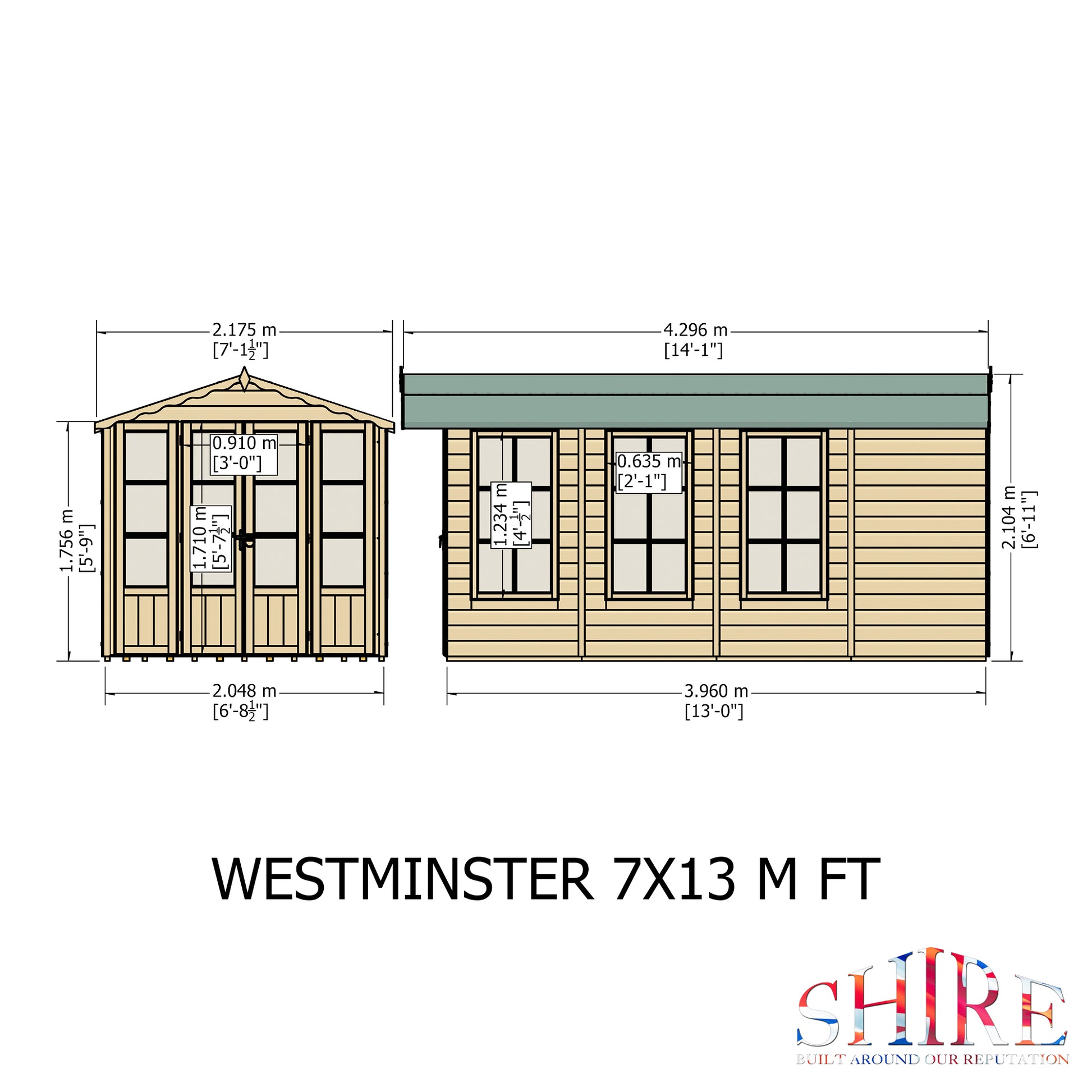 Shire Westminster 13' x 7' Summer House