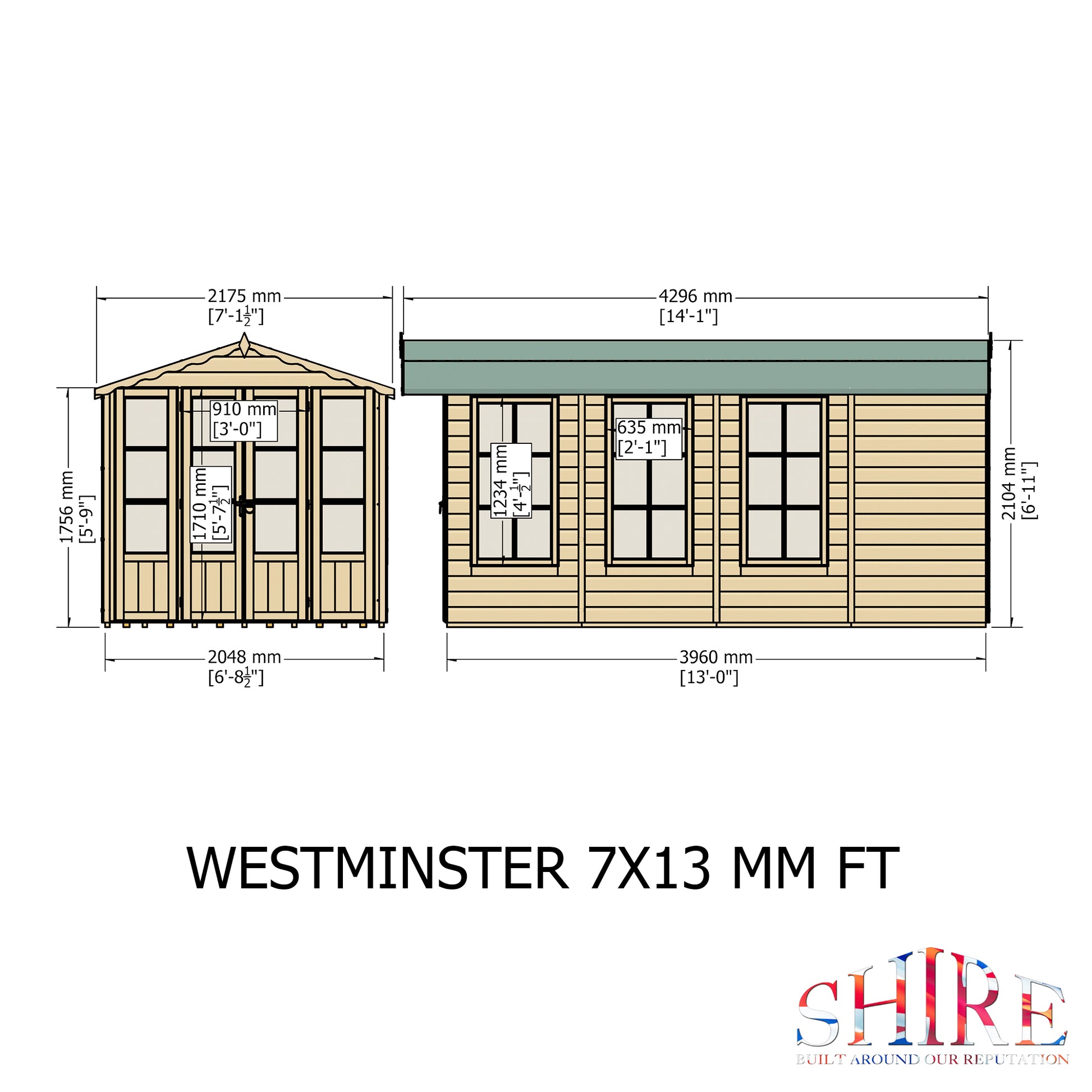 Shire Westminster 13' x 7' Summer House