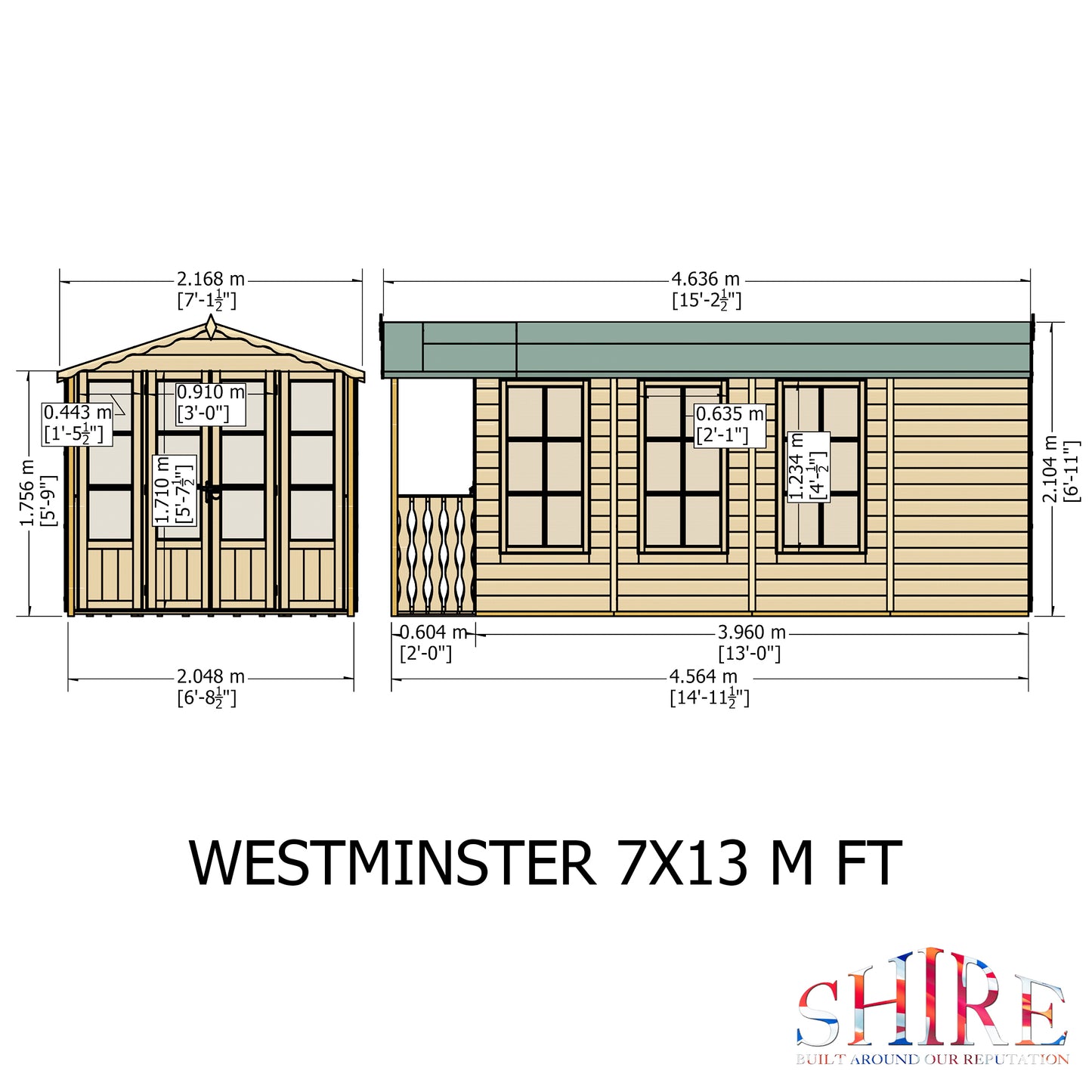 Shire Westminster 13' x 7' Summer House