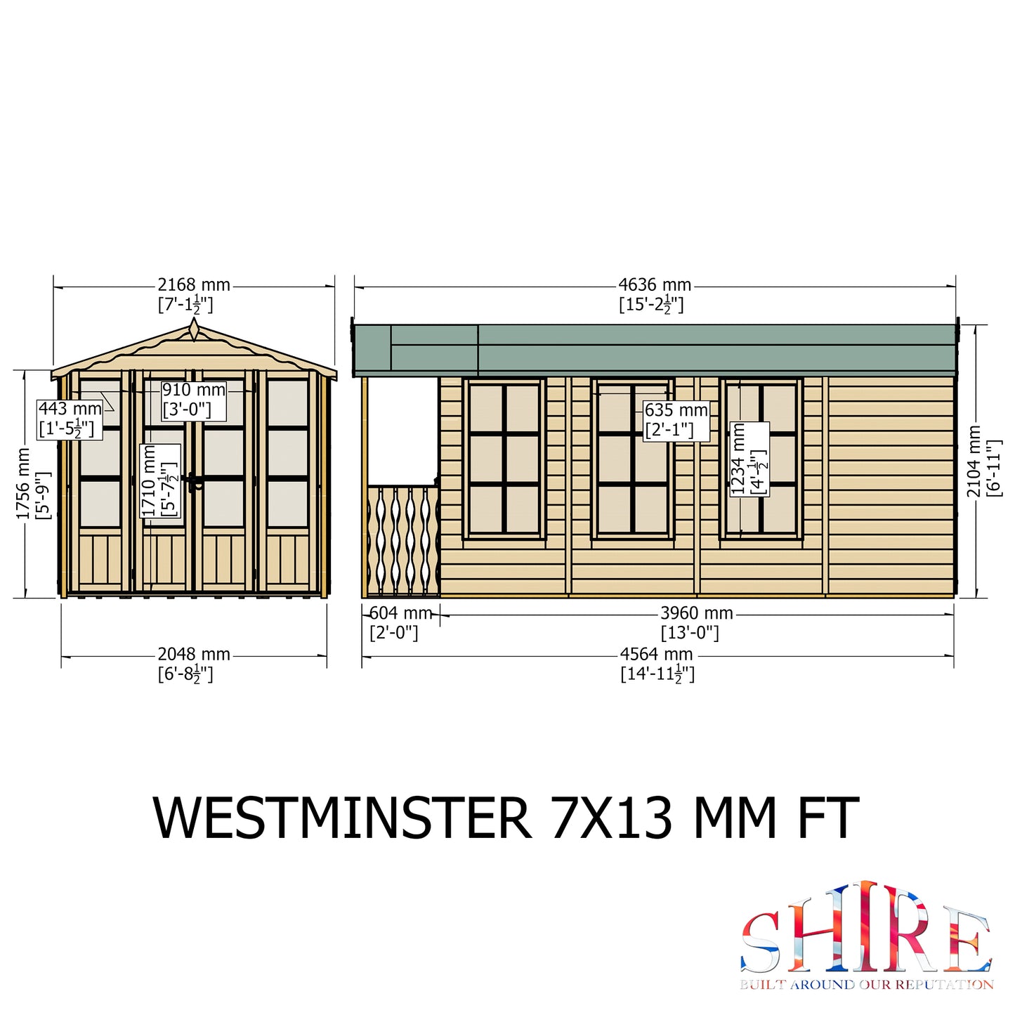 Shire Westminster 13' x 7' Summer House