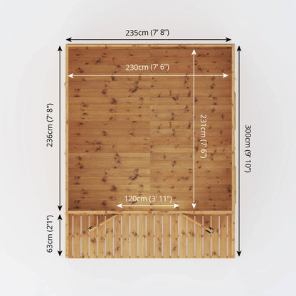 Mercia 10 x 8 Premium Wessex Summerhouse