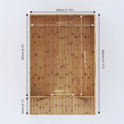Mercia 12 x 8 Premium Wessex Summerhouse