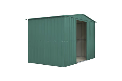 Globel 10x12ft Apex Metal Garden Shed - Green