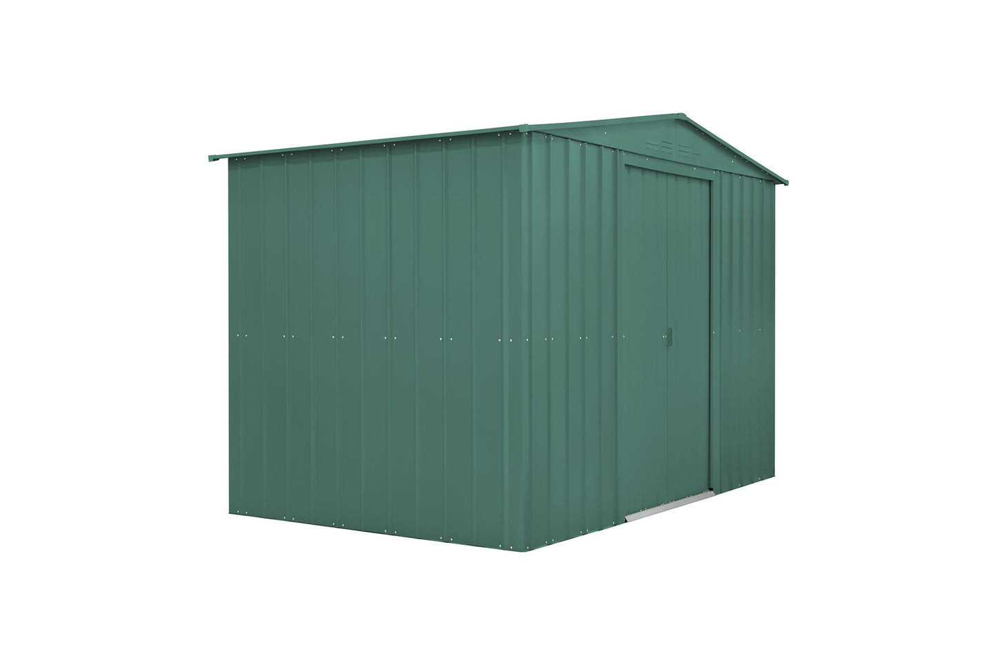 Globel 10x12ft Apex Metal Garden Shed - Green