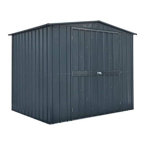 Globel 8x6ft Double Hinged Apex Metal Garden Shed