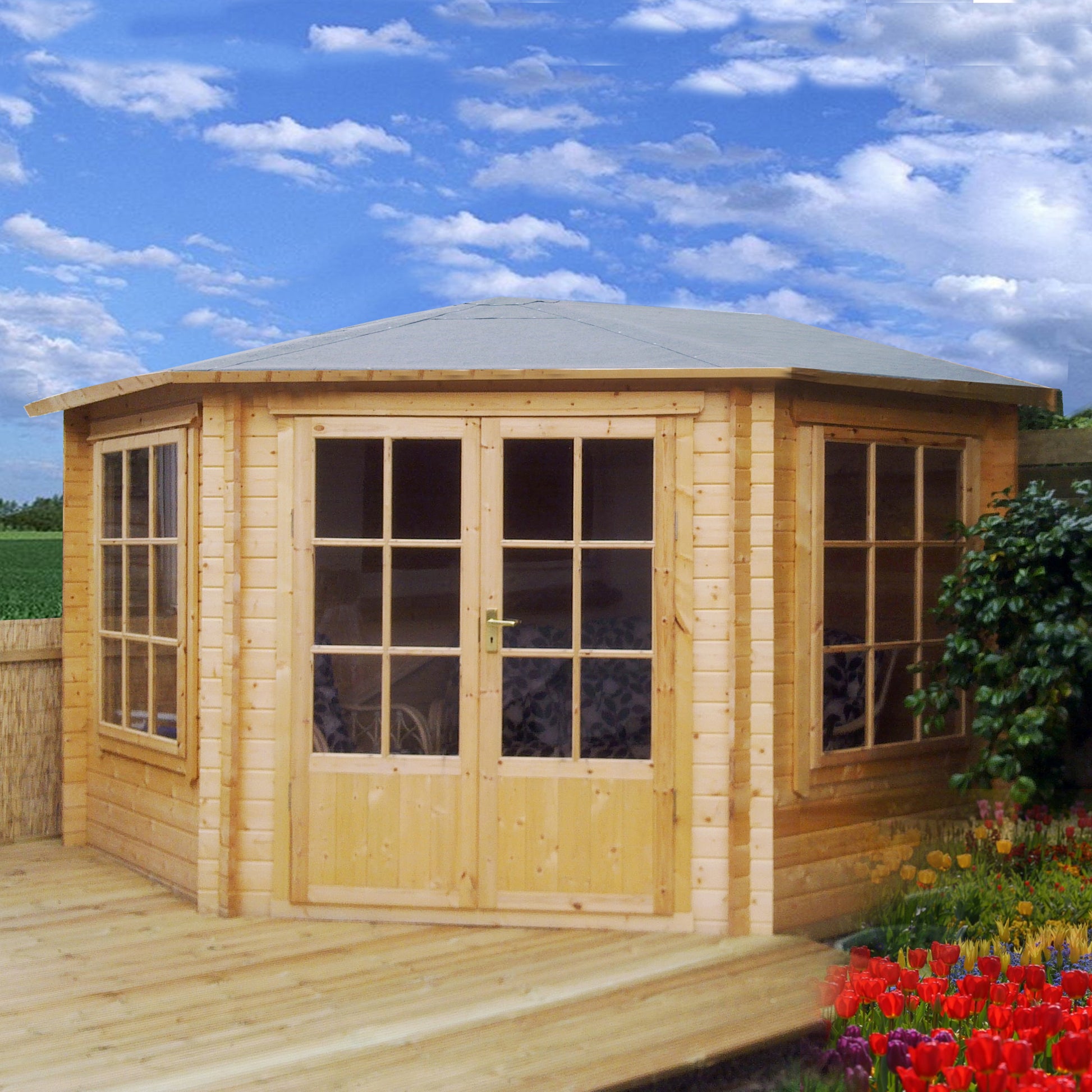 Shire Ardcastle 10' x 14' ft Corner Log Cabin