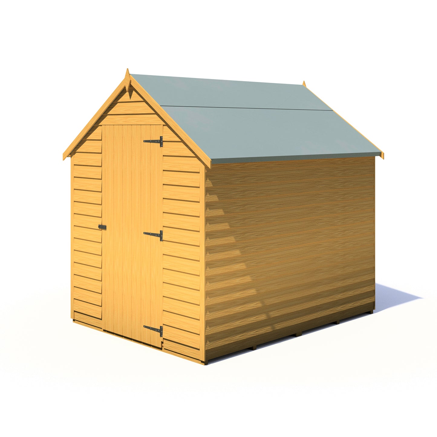 Shire Overlap 7' x 5' Single Door Value Dip Treated Wooden Apex Garden Shed