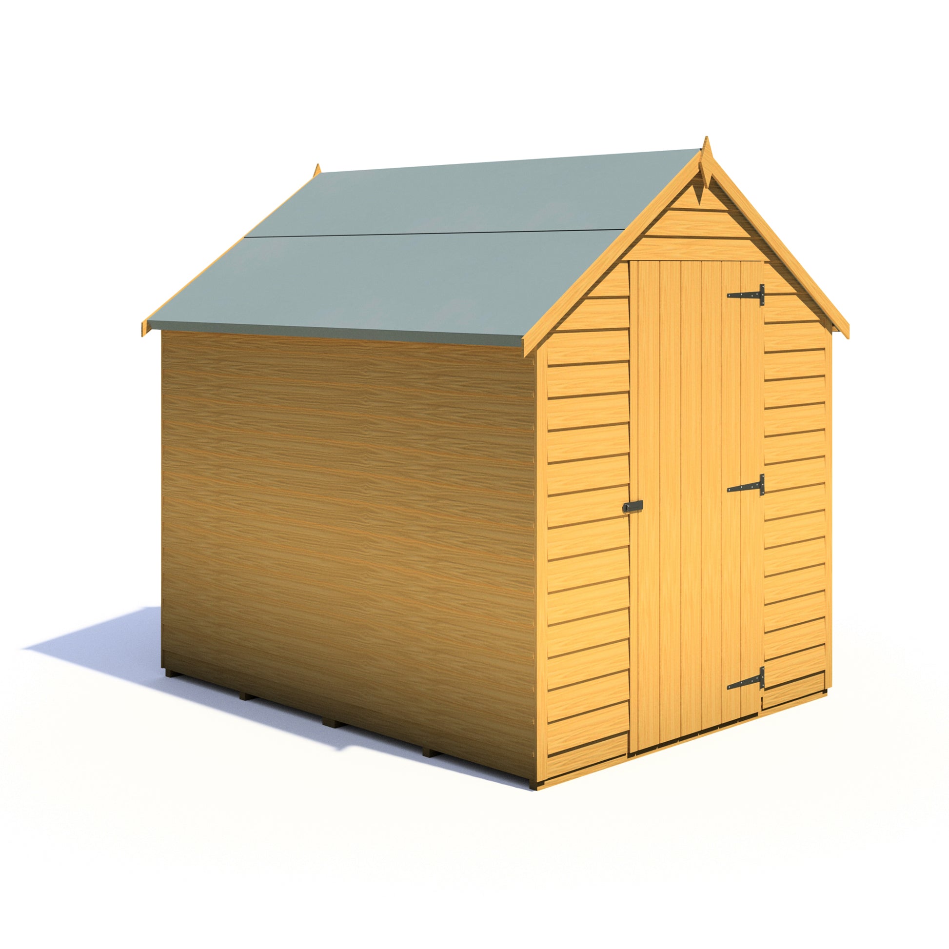 Shire Overlap 7' x 5' Single Door Value Dip Treated Wooden Apex Garden Shed