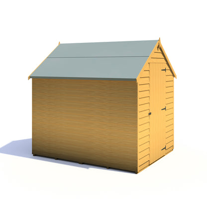 Shire Overlap 7' x 5' Single Door Value Dip Treated Wooden Apex Garden Shed